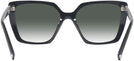 Oversized,Square Black Prada 16ZV w/ Gradient Progressive No Line Reading Sunglasses View #4
