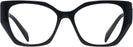 Cat Eye Black Prada 18WV Computer Style Progressive View #2