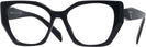 Cat Eye Black Prada 18WV Computer Style Progressive View #1