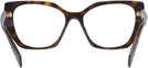 Cat Eye Tortoise Prada 18WV Single Vision Full Frame View #4