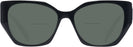 Cat Eye Black Prada 18WV Bifocal Reading Sunglasses View #2