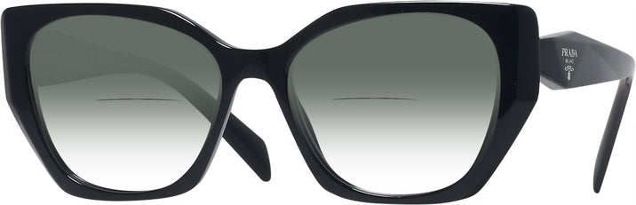 Cat Eye Black Prada 18WV w/ Gradient Bifocal Reading Sunglasses View #1