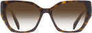 Cat Eye Tortoise  Prada 18WV w/ Gradient Bifocal Reading Sunglasses View #2