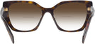 Cat Eye Tortoise  Prada 18WV w/ Gradient Bifocal Reading Sunglasses View #4