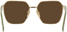 Square,Oversized Gold Prada 56ZV Progressive Reading Sunglasses View #4