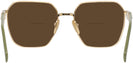 Square,Oversized Gold Prada 56ZV Bifocal Reading Sunglasses View #4