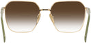 Square,Oversized Gold Prada 56ZV w/ Gradient Bifocal Reading Sunglasses View #4