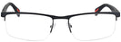 Rectangle Black Rubber Prada Sport 52FV Progressive No-Lines View #2