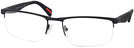 Rectangle Black Rubber Prada Sport 52FV Progressive No-Lines View #1