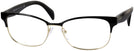 ClubMaster Black Pale on Gold Prada 65RV Computer Style Progressive View #1