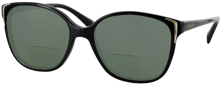 Oversized Black Prada 01OS Bifocal Reading Sunglasses View #1