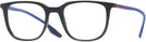 Square Matte Black/matte Blue Prada Sport 01OV Progressive No-Lines View #1