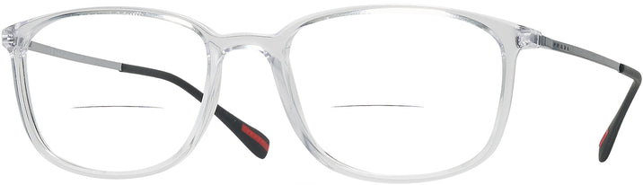 Square Transparent Prada Sport 03HV Bifocal View #1