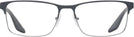 Rectangle Grey Rubber Prada Sport 50PV Single Vision Full Frame View #2