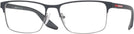 Rectangle Grey Rubber Prada Sport 50PV Single Vision Full Frame View #1