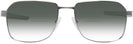 Rectangle Gunmetal Prada Sport 54WS w/ Gradient Bifocal Reading Sunglasses View #2