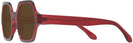 Square Red Dead Ringer Bifocal Reading Sunglasses View #3