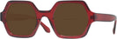 Square Red Dead Ringer Bifocal Reading Sunglasses View #1