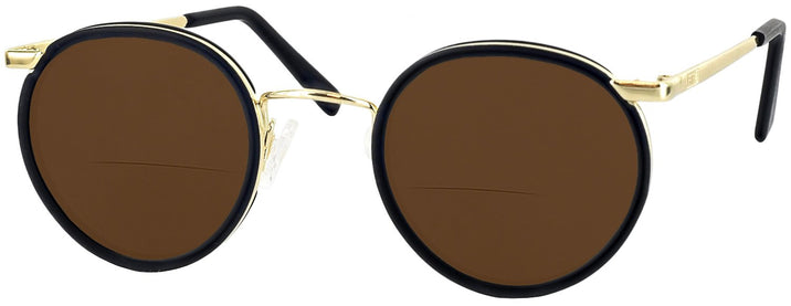 Round  P3 23K Inlay Bifocal Reading Sunglasses View #1