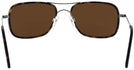 Rectangle Dark Ruthenium Archer Inlay Progressive No Line Reading Sunglasses View #4