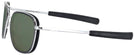 Aviator Bright Chrome Aviator Inlay Progressive No Line Reading Sunglasses View #3