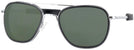 Aviator Bright Chrome Aviator Inlay Progressive No Line Reading Sunglasses View #1