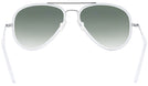 Aviator Bright Chrome Concorde Inlay Progressive No Line Reading Sunglasses with Gradient View #4