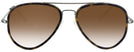 Aviator Gunmetal Concorde Inlay Progressive No Line Reading Sunglasses with Gradient View #2