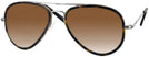 Aviator Gunmetal Concorde Inlay Progressive No Line Reading Sunglasses with Gradient View #1