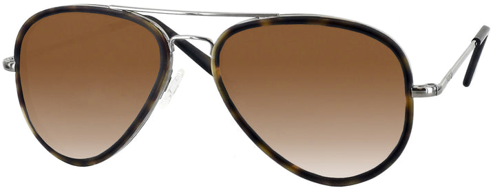 Aviator Gunmetal Concorde Inlay Progressive No Line Reading Sunglasses with Gradient View #1