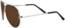 Aviator Gunmetal Concorde Inlay Progressive No Line Reading Sunglasses View #3