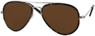Aviator Gunmetal Concorde Inlay Progressive No Line Reading Sunglasses View #1