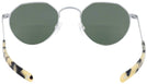 Round Matte Chrome Hamilton Bifocal Reading Sunglasses View #4