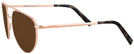 Aviator Blush Gold Noyes 23K Progressive No Line Reading Sunglasses View #3