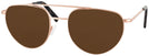 Aviator Blush Gold Noyes 23K Progressive No Line Reading Sunglasses View #1