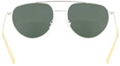 Aviator Satin Silver Noyes Bifocal Reading Sunglasses View #4