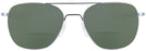 Aviator Matte Chrome Aviator XL Bifocal Reading Sunglasses View #2