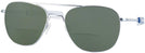 Aviator Matte Chrome Aviator XL Bifocal Reading Sunglasses View #1