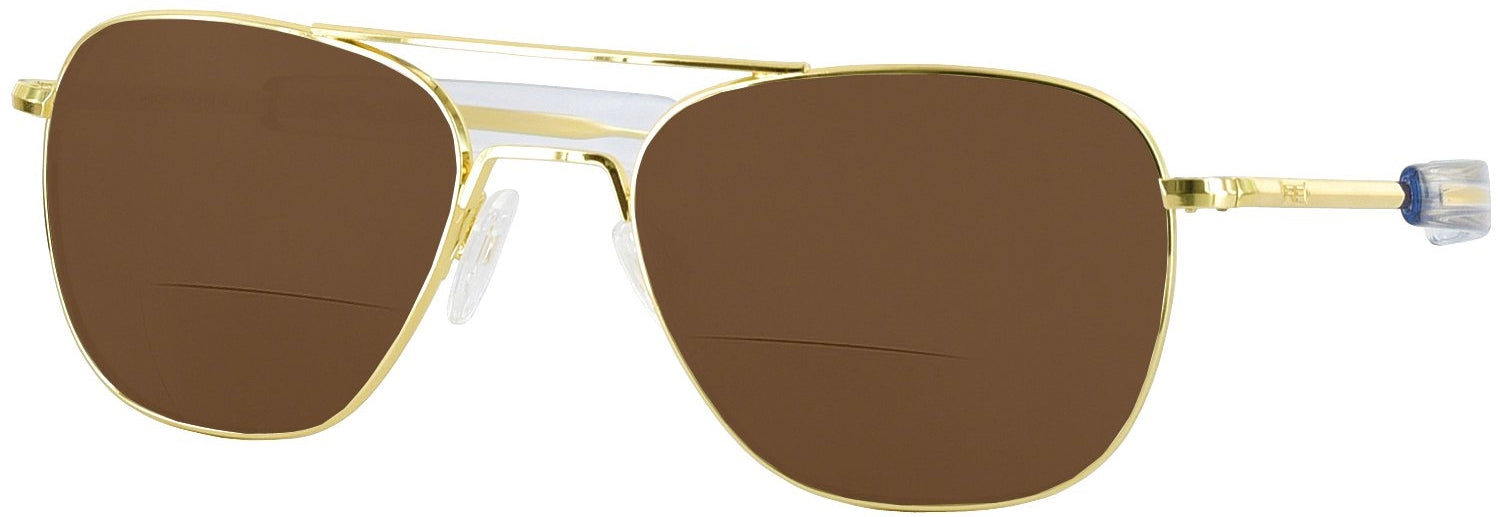 23k Gold Aviator 23K Gold Bifocal Reading Sunglasses