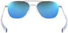 Aviator MATTE CHROME Aviator Progressive No Line Reading Sunglasses - Polarized with Mirror View #4
