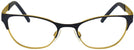 Cat Eye Black/Gold Hadley Computer Style Progressive View #2