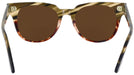 Wayfarer Grey Grad Brown Striped Ray-Ban 2168 Meteor Progressive No Line Reading Sunglasses View #4