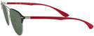 Round Silver Ray-Ban 3596V Bifocal Reading Sunglasses View #3