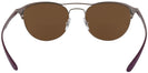 Round Matte Light Brown Ray-Ban 3596V Progressive No Line Reading Sunglasses View #4