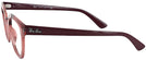Square Transparent Light Red Ray-Ban 4324V Computer Style Progressive View #3