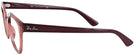 Square Transparent Light Red Ray-Ban 4324V Progressive No-Lines View #3