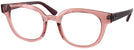Square Transparent Light Red Ray-Ban 4324V Computer Style Progressive View #1
