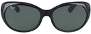 Oval Black Ray-Ban 4325 Sunglasses View #2