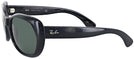 Oval Black Ray-Ban 4325 Sunglasses View #3