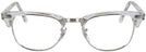 ClubMaster Crystal Clear Ray-Ban 5154 Computer Style Progressive View #2